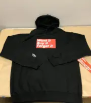 Barbara Kruger x Volcom x Performa 17 Biennial Men's Box Logo Black Hoodie - XL