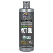 Garden of Life, Dr. Formulated Brain Health, 100% Organic Coconut MCT Oil, Unflavored, 13 g, 16 fl oz (473 ml)
