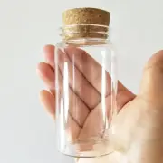 100Ml Small Glass Bottles Vials Jars Glass with Cork Stopper Storage Bottle ...