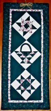 PATCHWORK QUILT SAMPLER WALL HANGING Handmade by Ann in USA # E