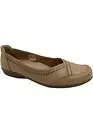 Earth Origins Leather Slip-On Flats Betz Beige