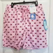 Mr. Swim Men's Trunks Shorts Size XXL Crab Stripes Pink NWT Whimsy Coastal $75