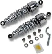 DS Chrome 11.5in Rear Shock Absorber Pair Harley Super Glide 86-94
