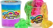 Rainbow Ooze - Rainbow Putty Slime Kit (1 Slime Putty) by JA-RU. Neon Color...