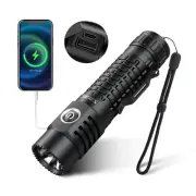 LED Flashlights High Lumens, 2000 Lumens Rechargeable Super Bright Powerful F...
