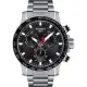 【TISSOT 天梭】Supersport 三眼計時手錶-45.5mm 送行動電源(T1256171105100)