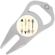 Colorful Mandala Golf Ball Marker Divot Repair Tool Bottle Opener