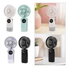 Handheld Mini Fan LED Display USB Fan for Office Home