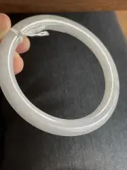 纯天然玉镯 58 Mm Grade A Burmese Jade Bangle Untreated. Icy! Certified