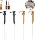 4Pcs Coffee Syrup Dispenser Pump - Hand Soap Pump Replacement Pump Milk Bottle P