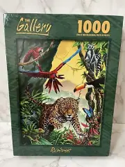 VTG Gallery 1000 Piece Jigsaw Puzzle Rainforest New Sealed Leopard 2000 Hasbro