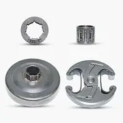 Haishine .325"-7T Clutch Drum Sprocket Rim Needle Bearing Kit for Husqvarna 340 345 346XP 350 351 353 445 450 E 455 Chainsaw