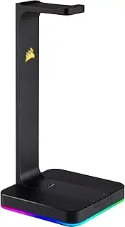 Corsair CA-9011167-NA ST100 RGB Premium Headset Stand with 7.1 Surround Sound - 3.5mm and 2xUSB 3.0