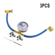 Universal BPV31 Piercing Tap Valve Kit with Safety Valve and Pressure Gauge