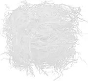 Homoyoyo White Crinkle Paper Filler for Present Baskets Presents Craft Packaging Versatile Shredded Confetti Grass for Decoration Display Purposes
