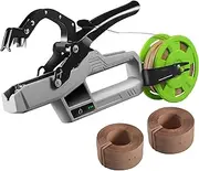 Electric Plant Tying Machine with 2 Rolls Straps, Semi-Automatic Tying Pliers for Plants Professional, 45mm Binding Diameter, 6000 Times Plant Tying Machine for Grape, Plant, Vegetable