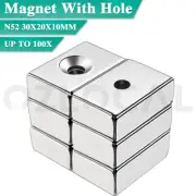 5-100X N52 Super Strong Magnets Block Rare Earth Cuboid Neodymium 30mm×20mm×10mm