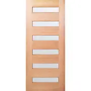 Woodcraft 2040 x 820 x 40mm Entrance Door St Clair Frosted Glass SD017