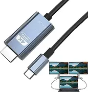 USB C to HDTV Cord - 4K60HZ USB C to HDTV Adapter | Cell Phone Converter, Computer Accessories, TV Supplies for Monitor TV Computer