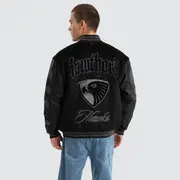 [Nena and Pasadena AFL] Hawthorn Hawks AFL Ace Varsity Jacket Jet Black