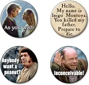 [Ata-Boy] The Princess Bride Set of 4 1.25" Collectible Buttons