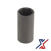 30 mm. x 1/2" Drive, 12 Point Deep Impact Socket, Spindle Axle Nut by X1 Tools