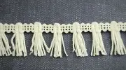 1 1/8" White Chainette Fringe Doll Costume Craft Sewing Trim 5 yards