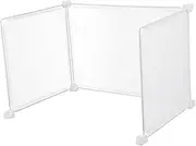 jojofuny 3Pcs Transparent Desk Screen Divider Barrier Partition for Office and Classroom Easy Installation Scratch Protective for Safe Workspaces