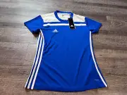 Adidas Climalite Jersey Youth XS Blue and White Short sleeve O2