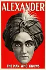 Alexander The Man Who Knows 1920 Fortune Teller Magic Giclee Canvas Print 27x40