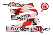 3m Adjustable Safety Barrier Tape with tensioners & snap-hooks REUSABLE!!!