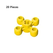 ZITIANYOUBUILD 32072 Technic Knob Wheel Technic Angular Wheel Yellow Bricks