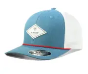 Ariat Mens Hat Baseball Cap Mesh Snap Rope Diamond Shield Logo Blue A300065227