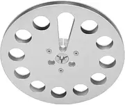 Empty Tape Reel, 11 Holes Windproof Hole Aluminum Alloy 1/4 7 Inch Empty Tape Reel Universal for Recording (Silver)
