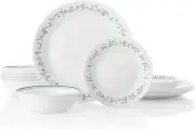 Corelle Vitrelle 18-Piece Service for 6 Dinnerware Set, Triple Layer Glass and C