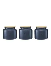 [Maxwell & Williams] Indulgence Canister 600ml Set of 3 Gift Boxed in Slate Blue