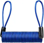 Lock Reminder Cable - Reminder Spring Cable | Disc Lock Cable for Antitheft Protection, Security Steel Wire Spring Reminder Rope for Scooter Motorcycle Motorbike Vehicle Baggage Helmets Lock