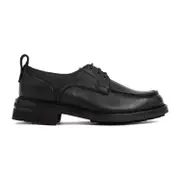 [Brioni] Brioni-Black Grained Leather Derbies-Uomo 8.5 UK