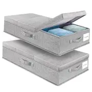 Underbed Storage Containers Bin with Lids, Large Under Bed Storage Organizer