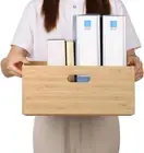 BAMOTTO Lidded Bamboo Storage Bins & Box/Cube/Basket, Home Kitchen and Office St