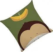 TOGEVAL Cartoon Animal Pillowcase Soft Plush Pillowslip for Sofa Couch Cover Throw Pillow