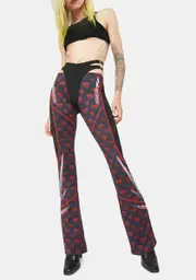 [Namilia] Red Monogram Speed Racer Pants