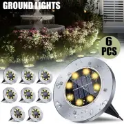 Waterproof Solar Ground Lights Outdoor Bright Landscape Lights Pathway Yard Deck