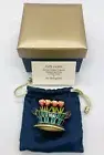 2004 ESTEE LAUDER JAY STRONGWATER PLEASURES TULIP QUARTET SOLID PERFUME COMPACT