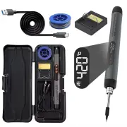 Wireless USB Soldering Iron 8W Adjustable Temperature 300-450°C Type-C Charging High-Capacity Battery Quick Heating Port