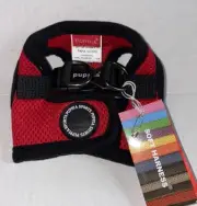 Puppia Sports Red Dog Vest Soft Harness New Size XS PAHA-AH305