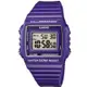 CASIO方形數字錶大型的液晶錶面防水50米LED背光照明.1/100秒計時碼錶.亮紫色W-215H W-215H-6A