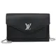 Louis Vuitton LV M63471 MYLOCKME 牛皮信封式轉釦WOC鍊包.黑