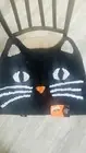 Black Cat face shaped soft bath rug with whiskers and ears