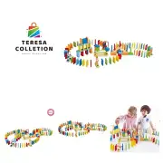 Dynamo Wooden Domino Set by | Award Winning Domino Building Block Set for Kid...